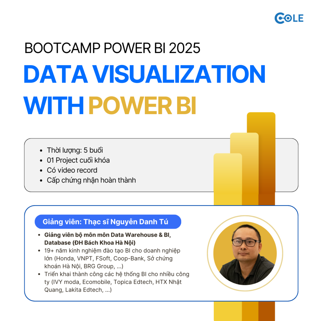 MỞ ĐƠN BOOTCAMP DATA VISUALIZATION WITH POWER BI 2025